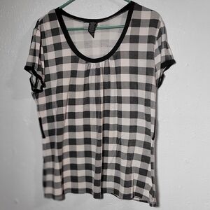 Sixteen 2XL Plaid Top - No Belt